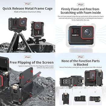 Amazon | Insta360 Ace Pro/Ace Pro 2/Ace 対応 ケージ アルミ